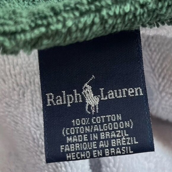 Ralph Lauren LOT OF 3 Green Floral Bathroom Towel Set 2 Bath 1 Hand Rose Vintage - Picture 15 of 16